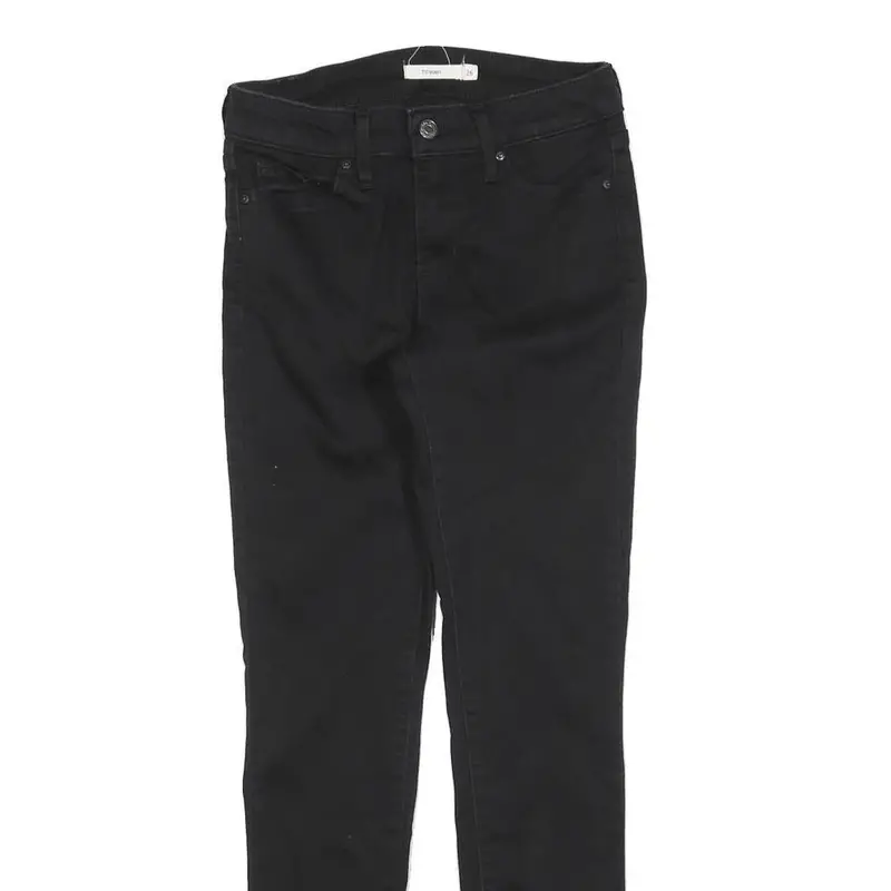 Levi's Womens Slim Black Jeans Denim W26 L30 Stylish Cotton Blend Zip Closure 2