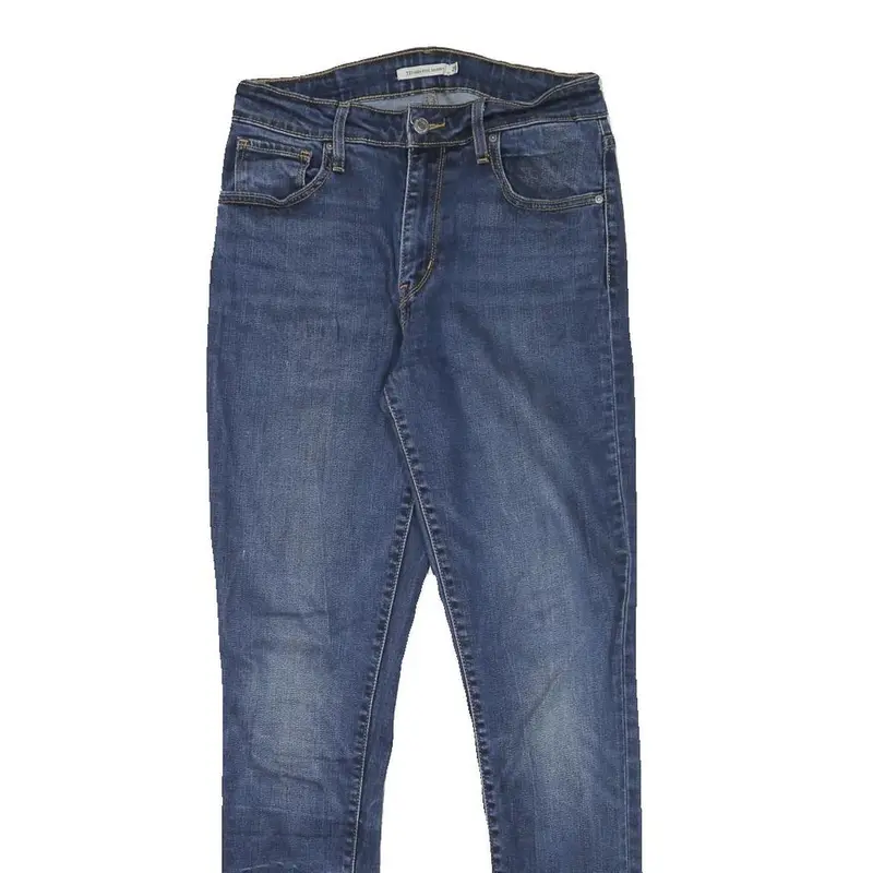 Levi's Womens Slim Blue Denim Jeans Slim Skinny Denim Woven W27 L30 2