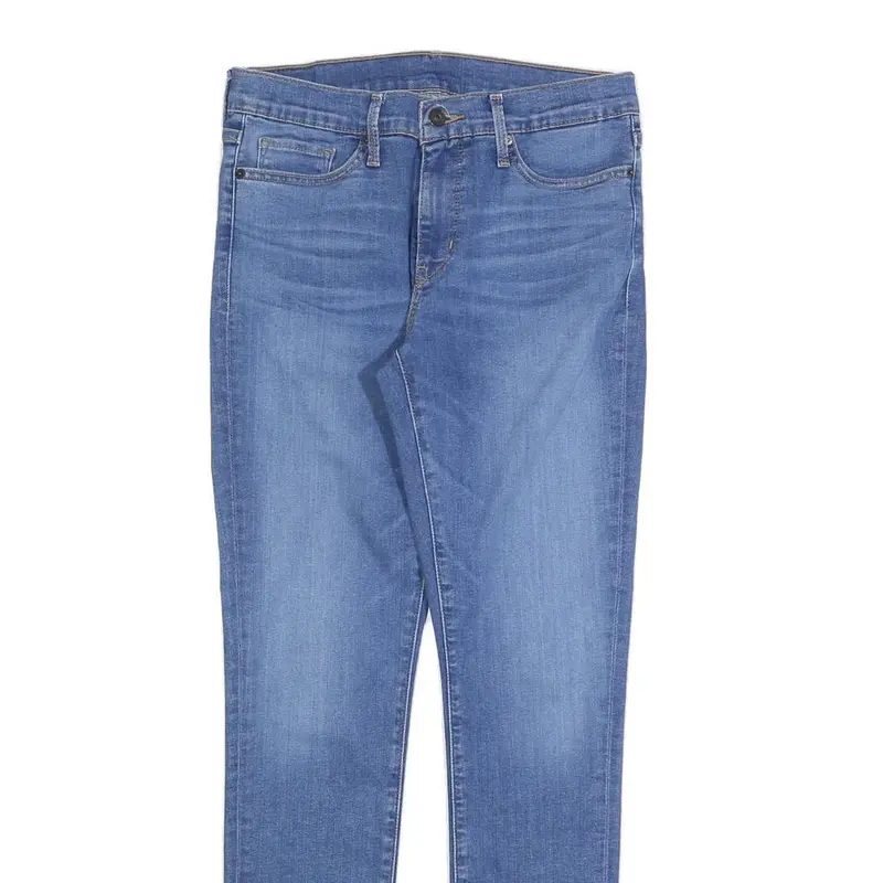 Levi's Womens Slim Blue Denim Jeans W28 L29 Stretch Cotton Blend Zip Fastening 2