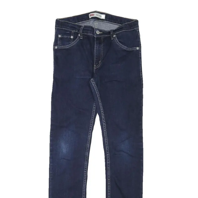 Levi's Womens Slim Blue Denim Jeans W28 L31 Zip Pockets Classic Fit Cotton Blend 2