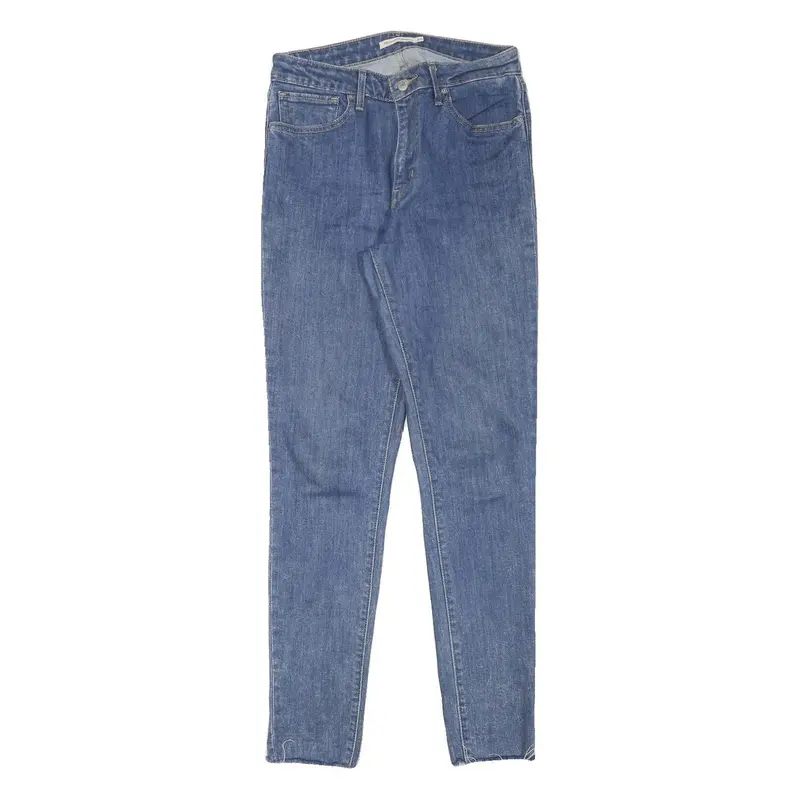 Levi's Womens Slim Blue Denim Jeans W29 L31 Cotton Blend Zip Skinny Fit 1