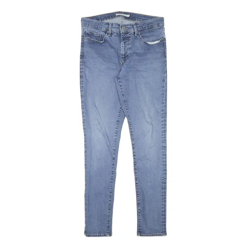 Levi's Womens Slim Blue Denim Jeans W30 L29 Zip Classic Fit Stretch Skinny 1
