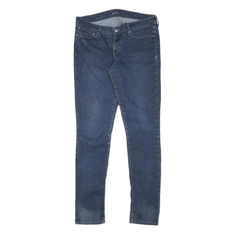 Levi's Womens Slim Blue Denim Jeans W32 L31 Stretch Cotton Blend Zip Fastening 1