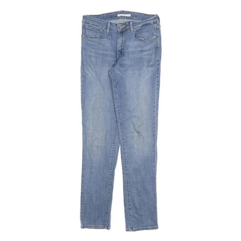Levi's Womens Slim Blue Denim Light Jeans W28 L32 Stylish Comfort Zip Closure 1