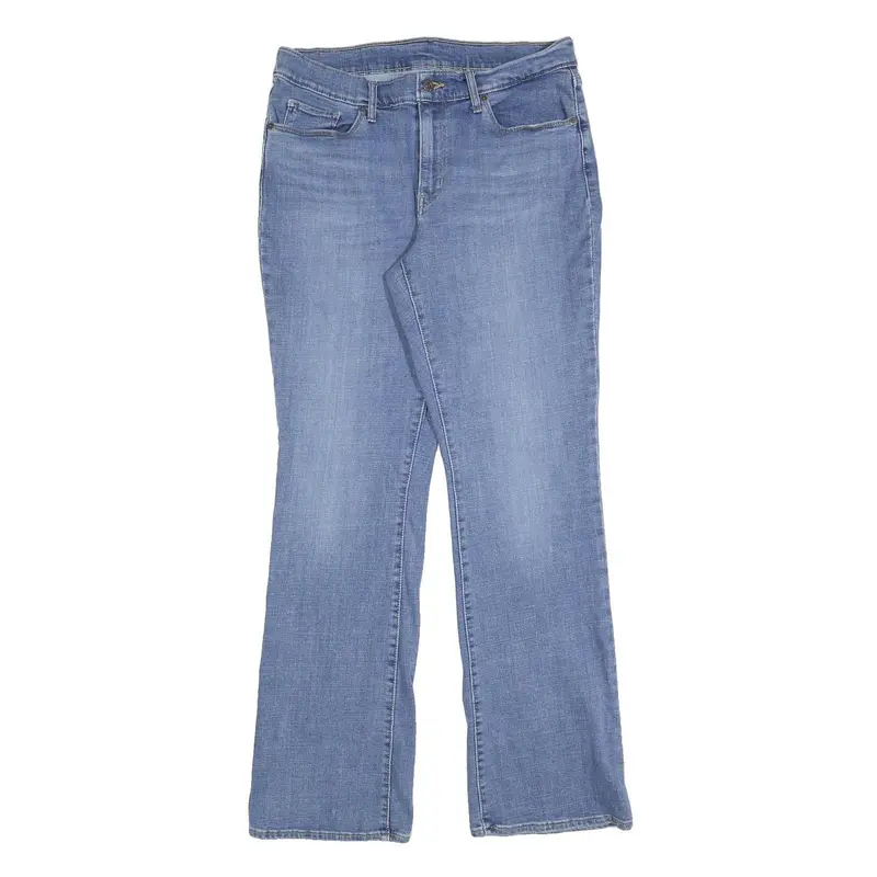 Levi's Womens Slim Blue Denim Light Jeans W30 L32 Classic Zip Pocket 1