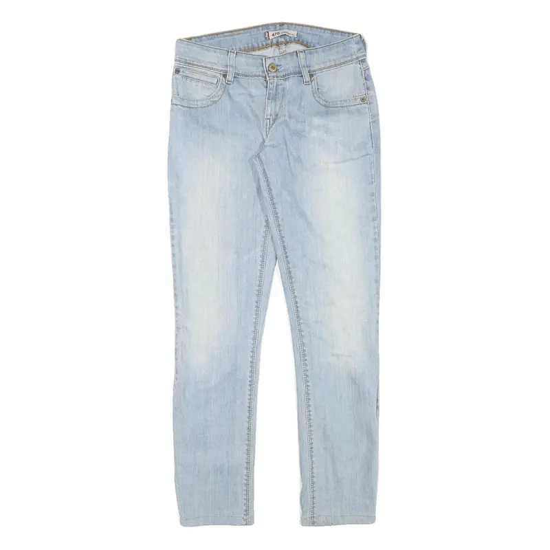 Levi's Womens Slim Blue Denim Light Wash Jeans W28 L29 Classic Fit Zip Closure 1