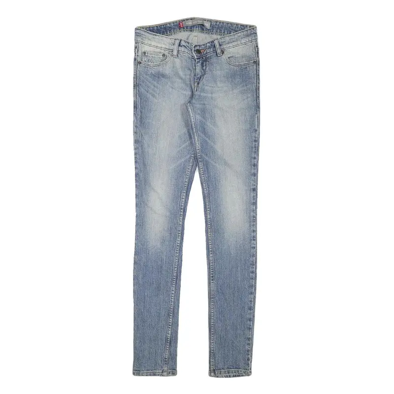 Levi's Womens Slim Blue Denim Light Wash Jeans W28 L33 Classic Cotton Blend Zip 1