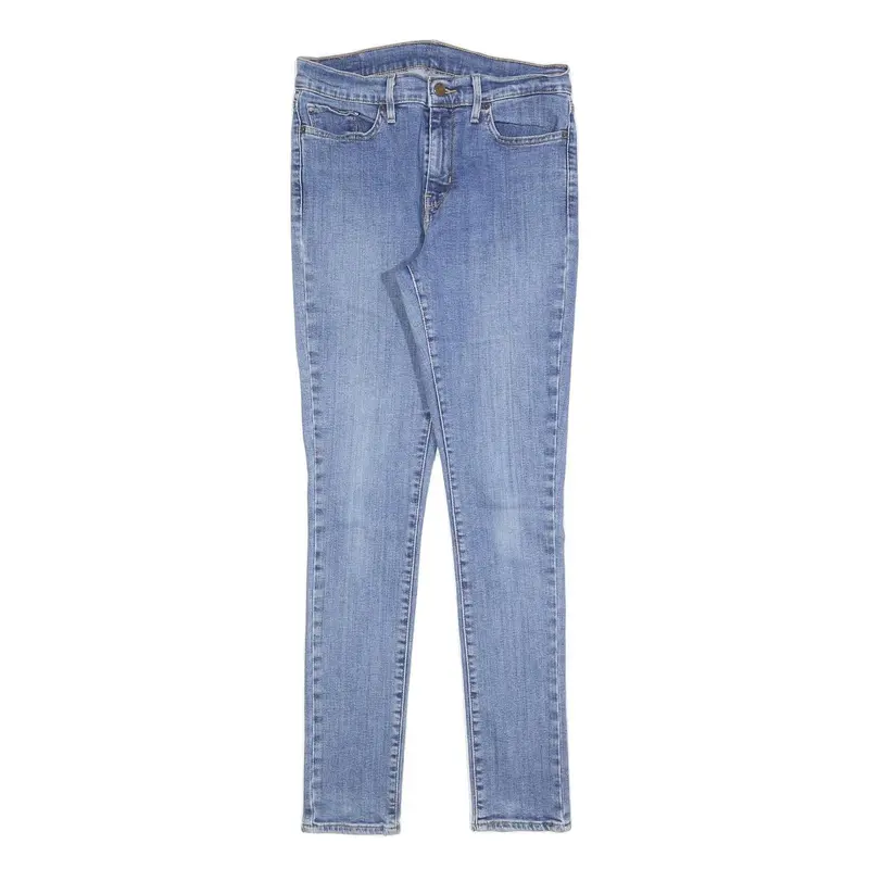 Levi's Womens Slim Blue Denim Light Wash Jeans W29 L30 Skinny Cotton Blend Zip 1