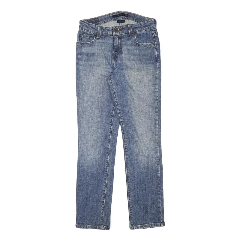 Levi's Womens Slim Blue Denim Medium Jeans W26 L27 Stretch Cotton Blend Zip 1
