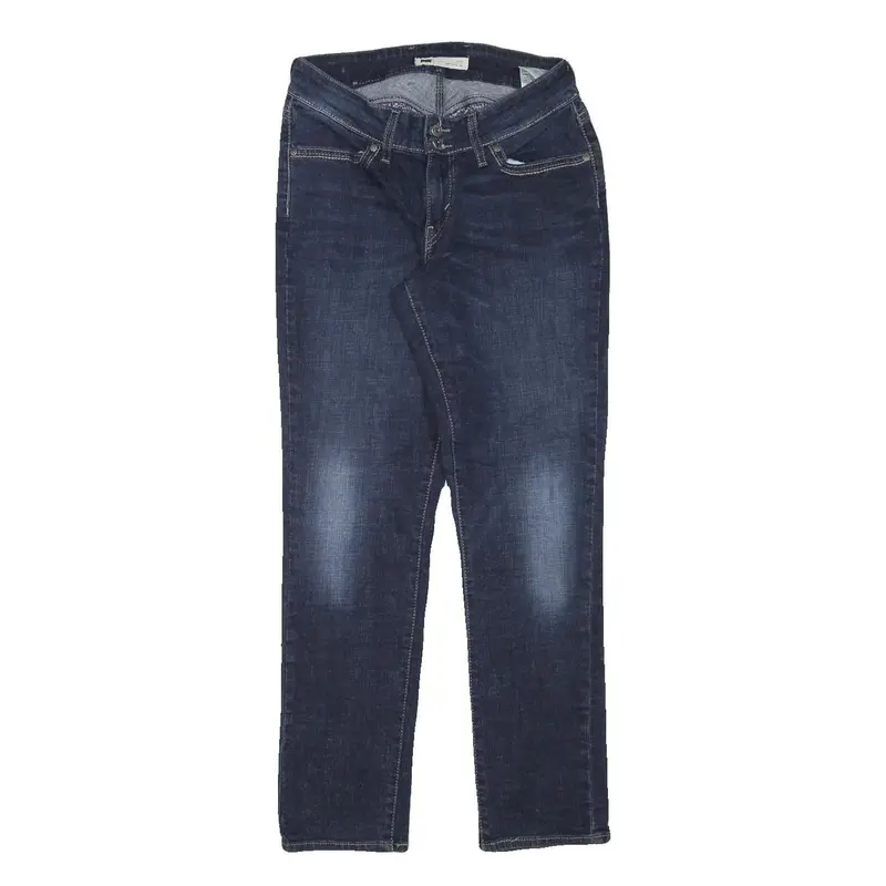 Levi's Womens Slim Blue Denim Medium Wash W28 L30 Slim Fit Zip Jeans 1