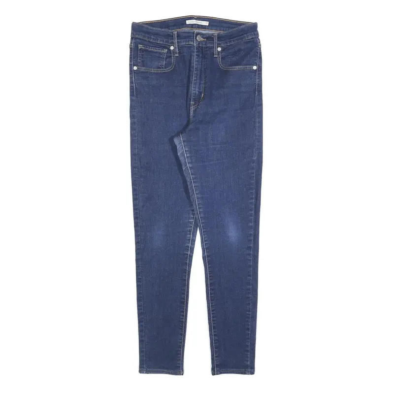 Levi's Womens Slim Blue Denim Raw Jeans W30 L30 Stretch Cotton Blend Zip 1