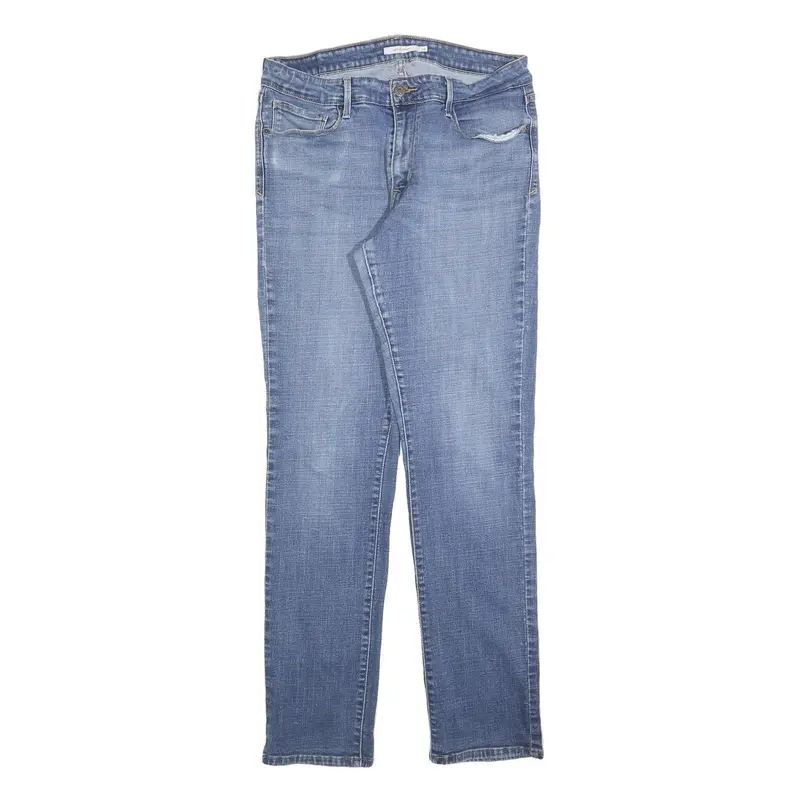 Levi's Womens Slim Blue Denim Slim Jeans Cotton Blend W32 L32 Classic Zip 1