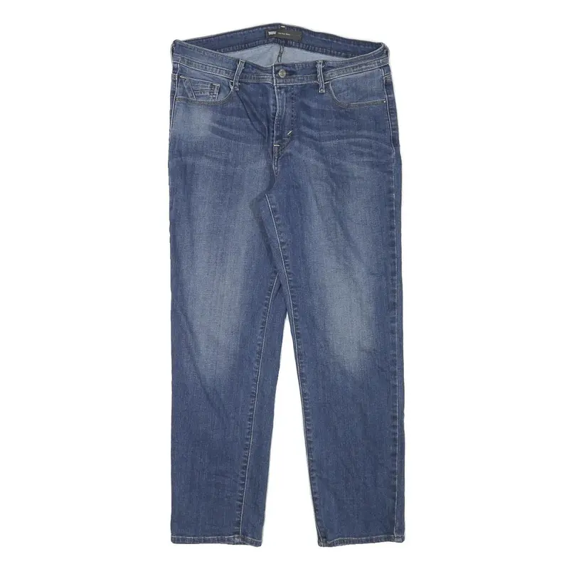 Levi's Womens Slim Blue Denim Slim Jeans W30 L26 Classic Cotton Blend Zip 1