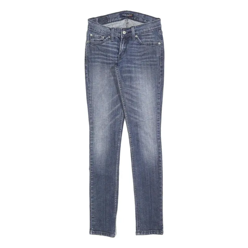 Levi's Womens Slim Blue Jeans Denim Medium W26 L30 Classic Fit Stretch Zip 1