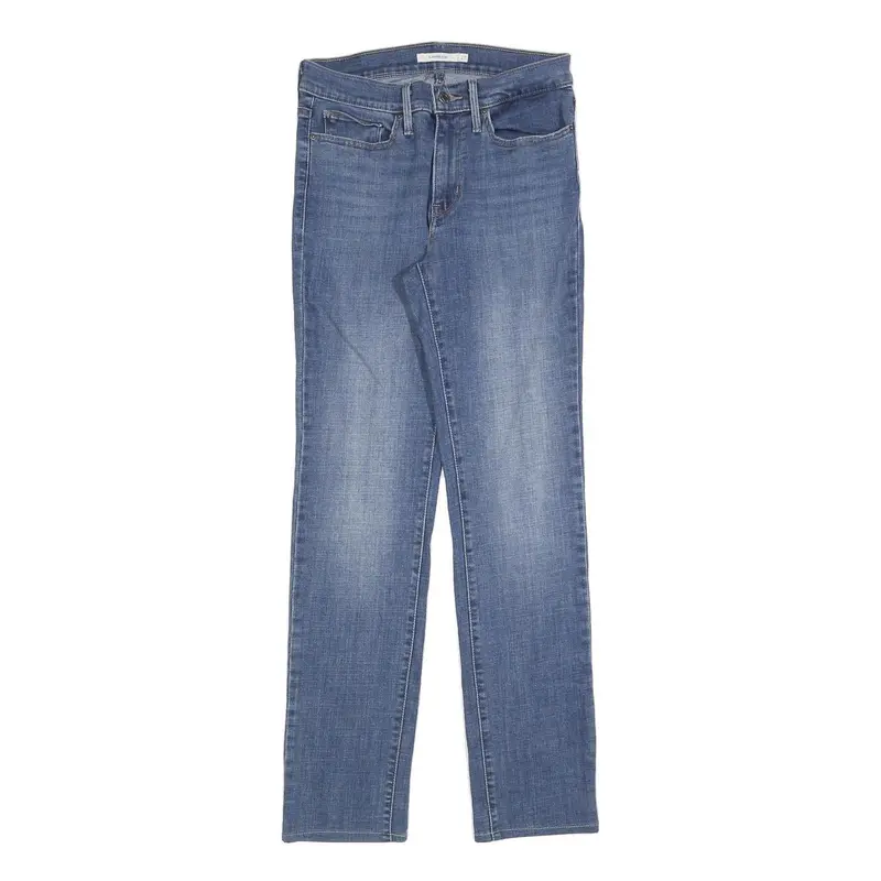 Levi's Womens Slim Blue Jeans Denim Medium W27 L29 Stylish Zip Closure 1