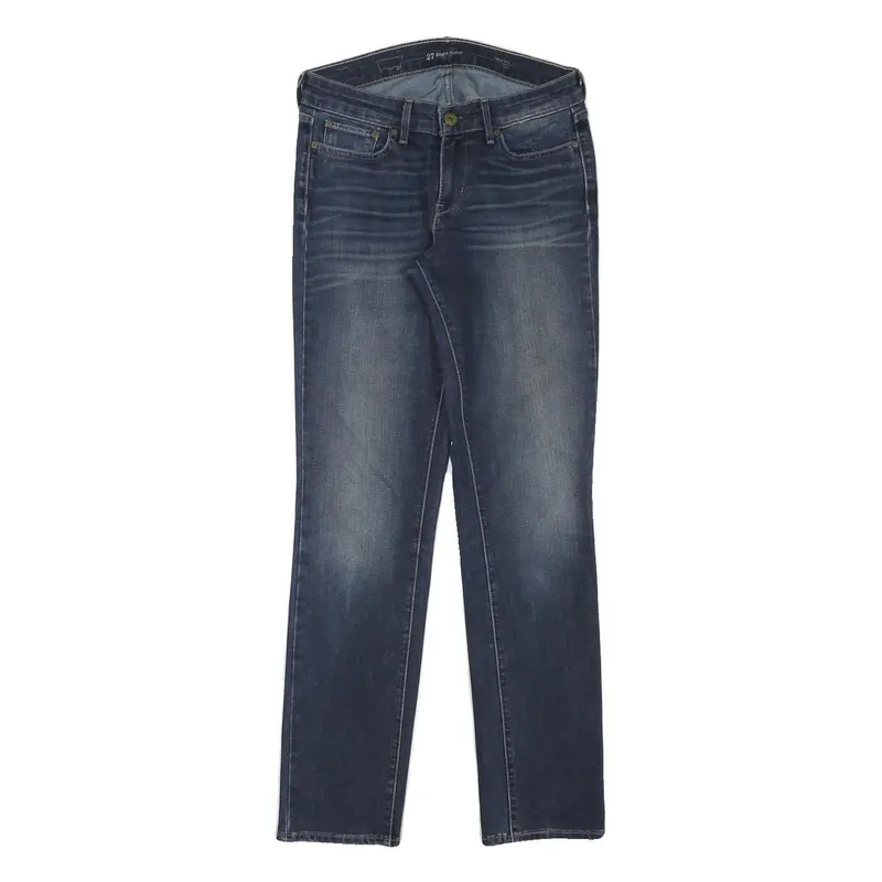 Levi's Womens Slim Dark Blue Denim Jeans W28 L30 Classic Zip Pocket 1
