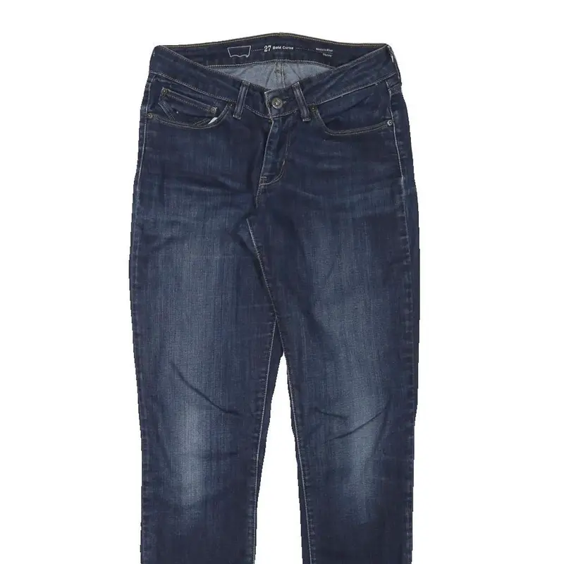 Levi's Womens Slim Denim Slim Fit Blue Jeans W27 L30 Classic Cotton Blend 2