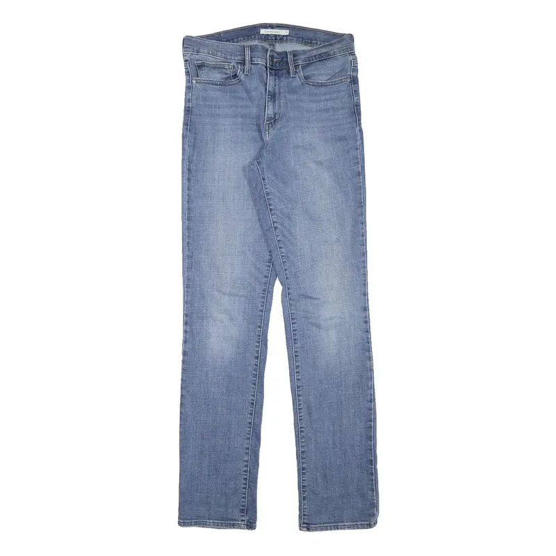 Levi's Womens Slim Light Blue Denim Jeans Cotton Blend Zip W30 L33 Casual 1