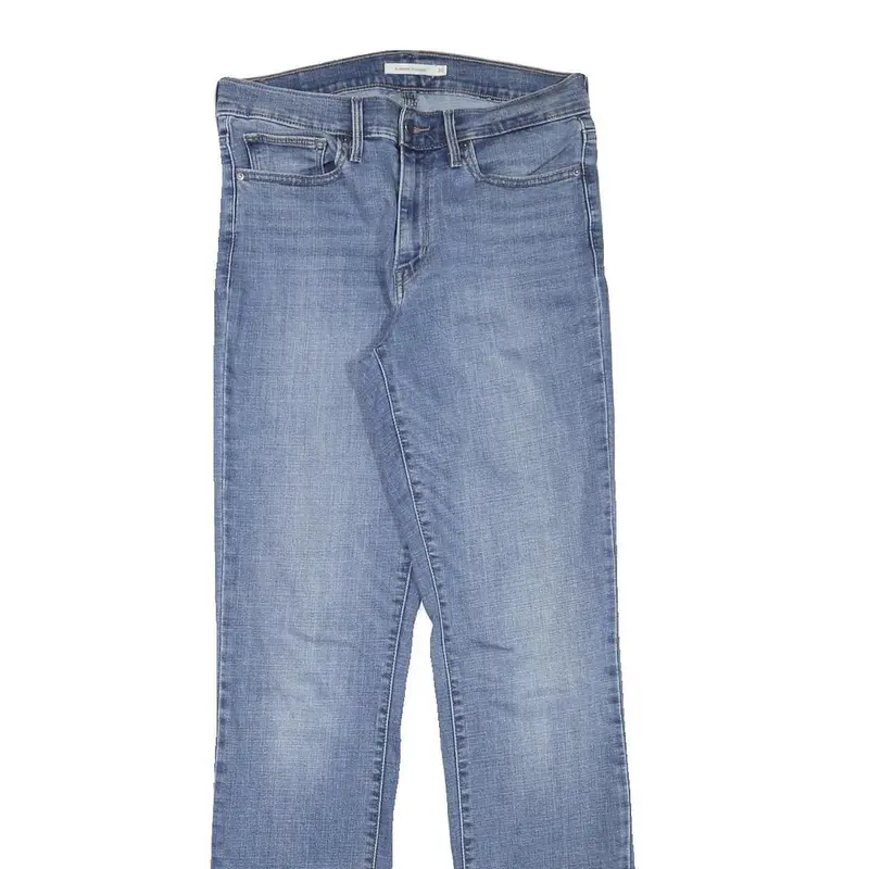 Levi's Womens Slim Light Blue Denim Jeans Cotton Blend Zip W30 L33 Casual 2