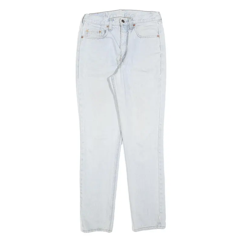 Levi's Womens Slim Light Blue Denim Jeans W26 L30 Classic Zip Cotton Blend 1