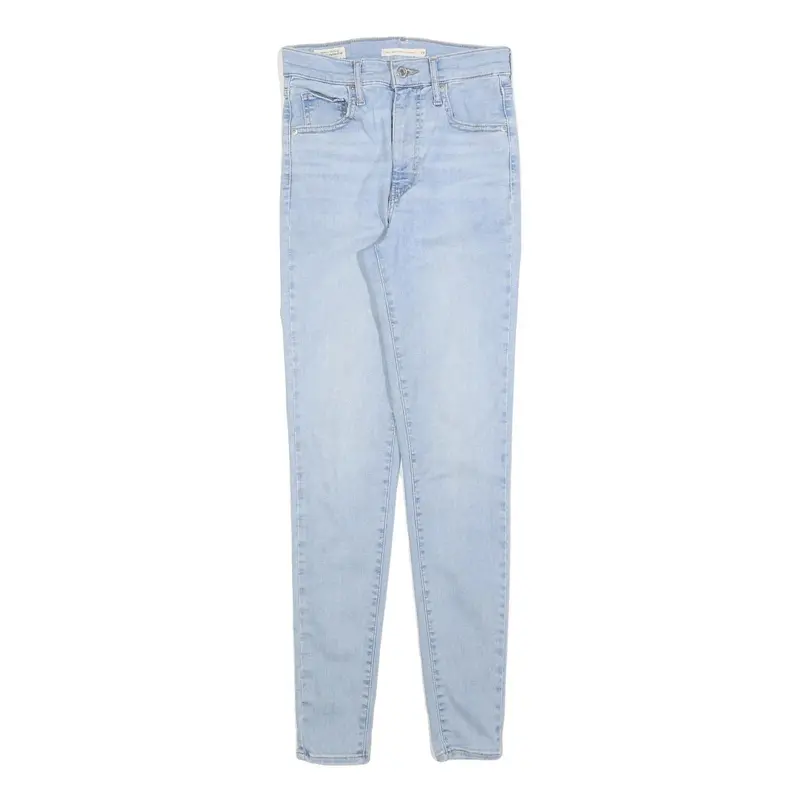 Levi's Womens Slim Light Blue Denim Jeans W26 L30 Classic Zip Pocket Detail 1
