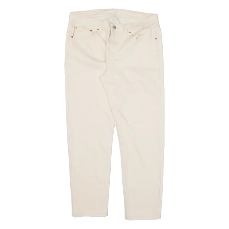 Levi's Womens Trousers Cream Regular Boyfriend W31 L25 1