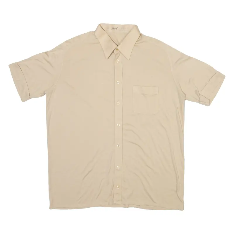 Libero Mens Plain Shirt Brown M 1