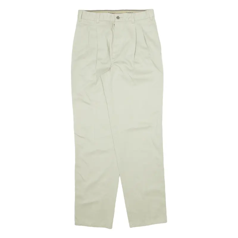 Liberty Pleated Womens Trousers Beige Regular Straight 90S W30 L33 1