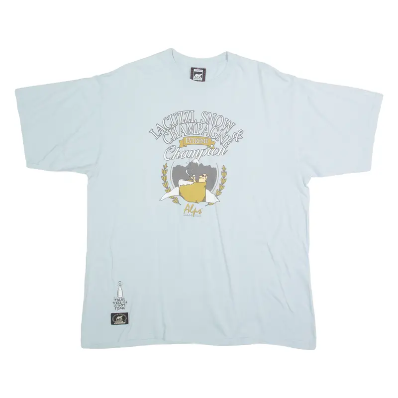 Light Hunter Iacuzzi Snow And Champagne Mens T-Shirt Blue Xl 1