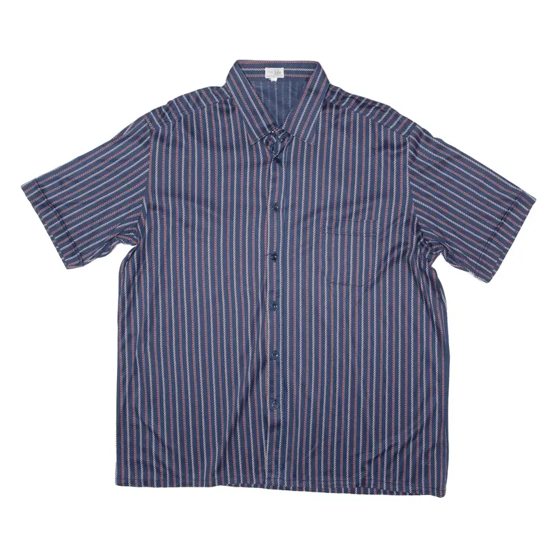 Linea Mens Shirt Blue Striped L 1