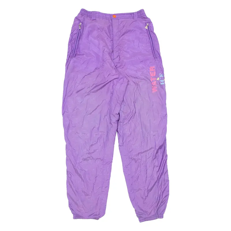 Lined Womens Snow Pants Purple Tapered Uk 12 W24 L30 1