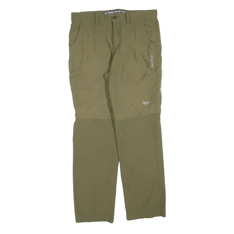 Lippi Womens Regular Fit Beige Polyester Blend Zip Trousers W34 L30 Outdoor Wear 1