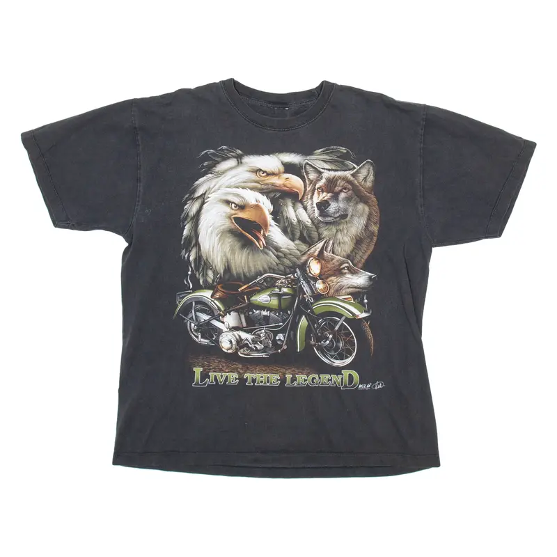 Live The Legends Mens T-Shirt Black L 1
