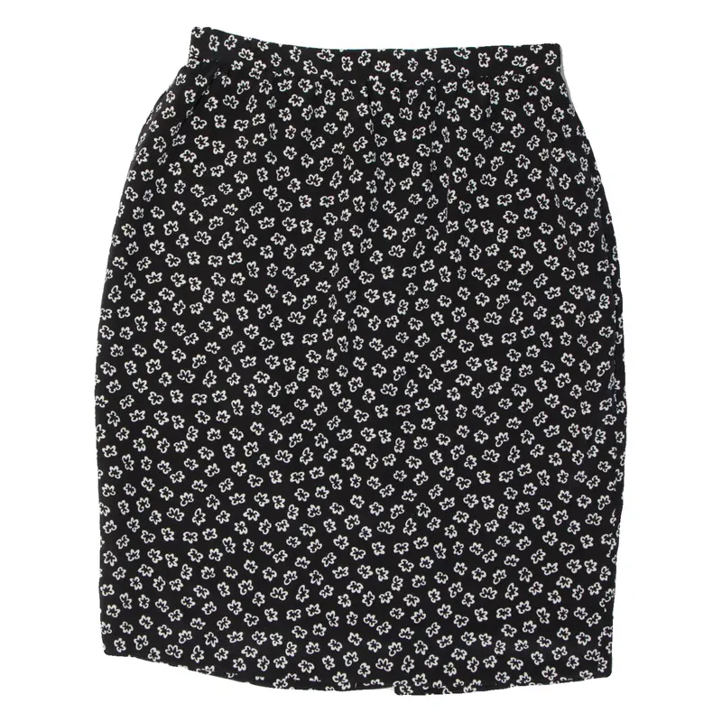 Liz Claireborne Womens Pencil Skirt Black Knee Length Floral M 1