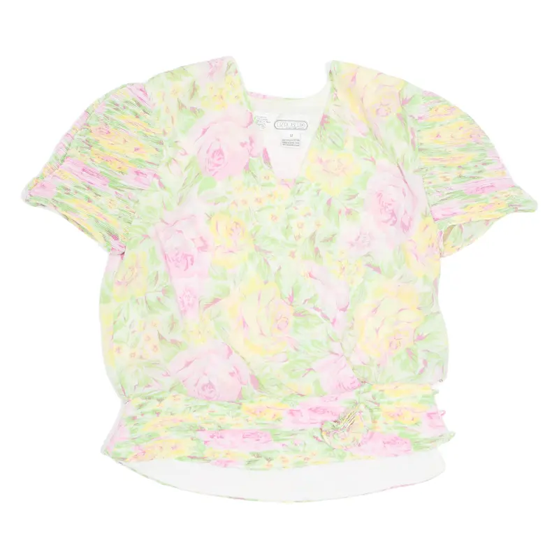 Liz Roberts Womens Printed Blouse Green Floral Uk 12 1