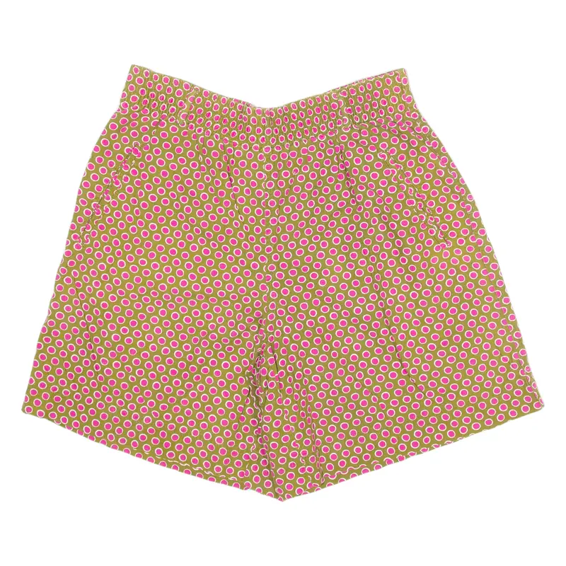 Lizwear Womens Casual Shorts Brown Loose Polka Dot L W32 1