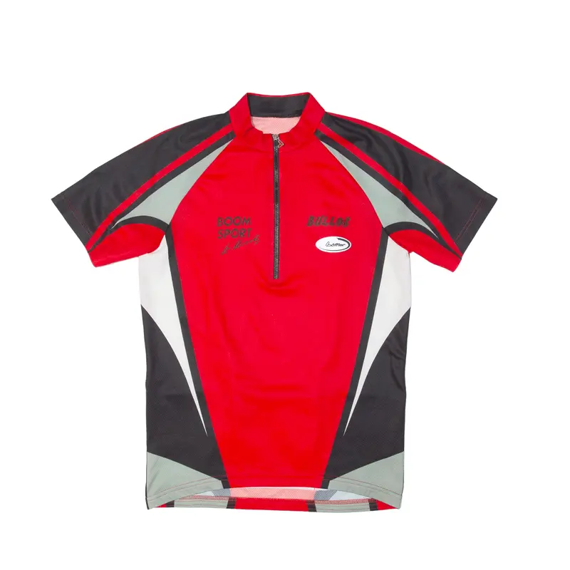Loffler Cycling Mens Jersey Red 1/2 Zip M 1