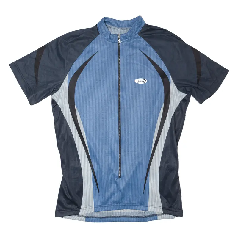 Loffler Cycling Shirt Full Zip Mens Jersey Blue M 1