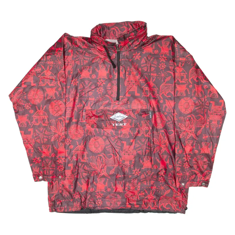 Loffler Gore-Tex Mens Anorak Jacket Red Hooded L 1