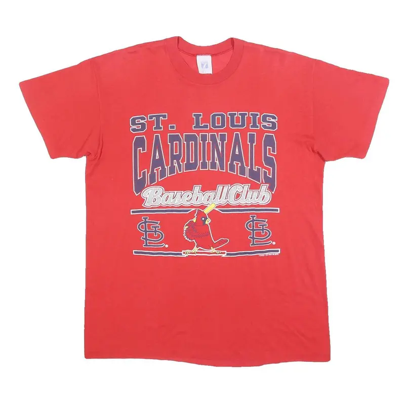 Logo 7 Mens Red St Louis Cardinals Baseball Club Graphic T-Shirt Xl Short Sleeve 1