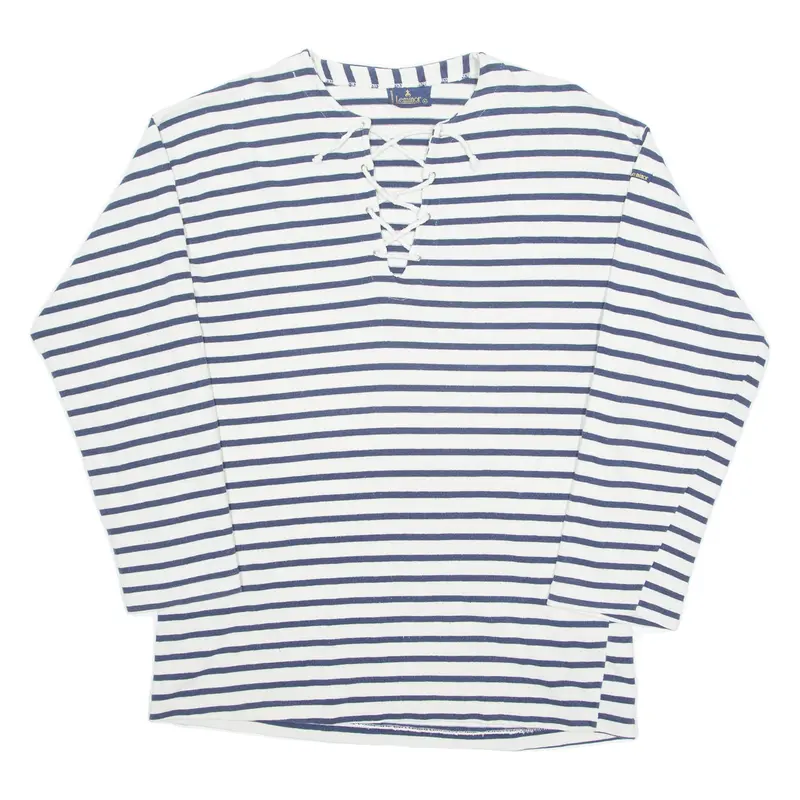 Luminor Striped Lightweight Mens Sweatshirt White M 1