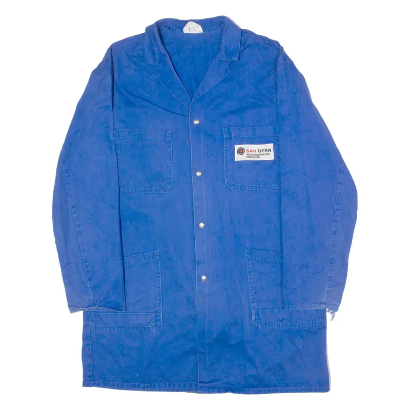 Lutteurs Sah Bern Swiss Workwear Mens Chore Coat Blue Twill 90S L 1