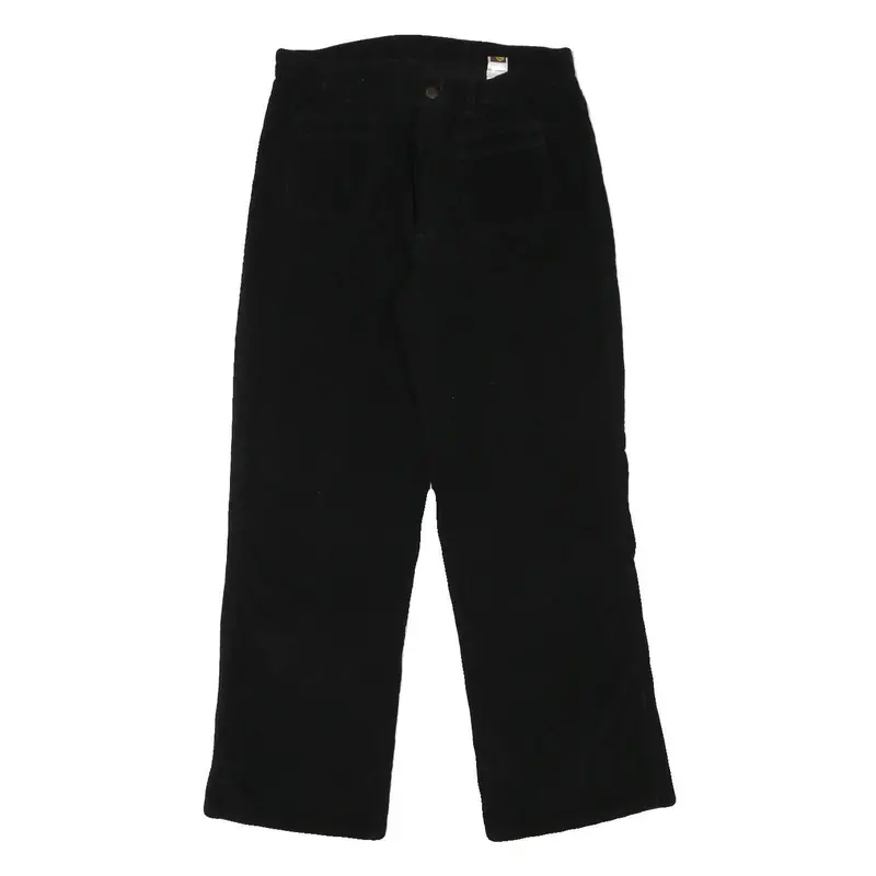 M Dress Womens Cotton Blend Black Regular Straight Trousers W30 L28 Comfortable 1