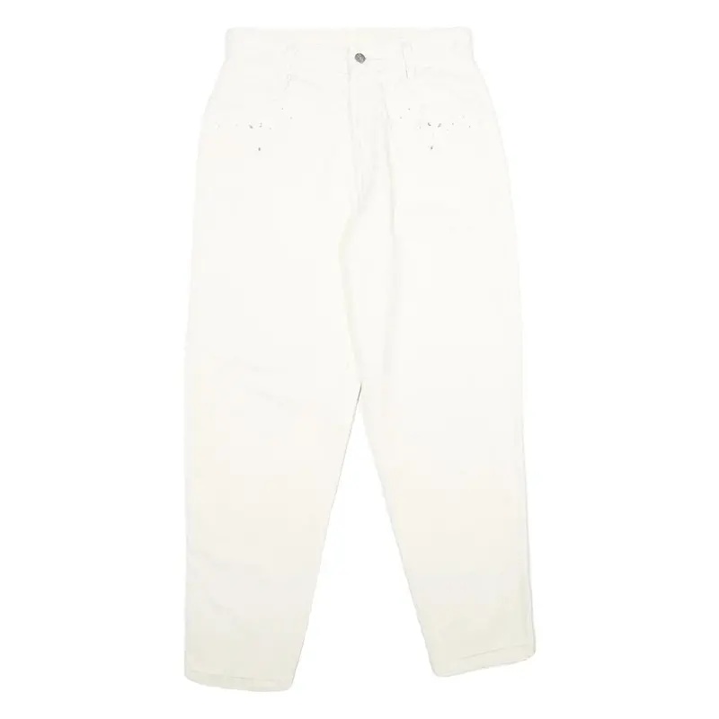 Mac Womens Classic White Cotton Jeans W28 L29 Zip Closure Comfortable Fit 1