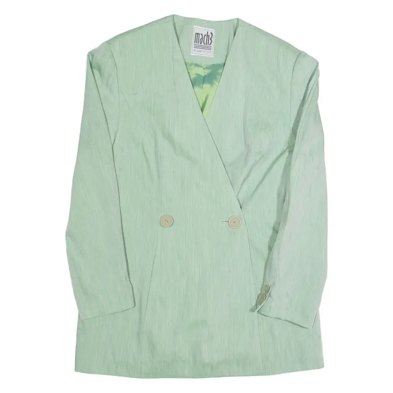 Mach3 Womens Blazer Jacket Green M 1