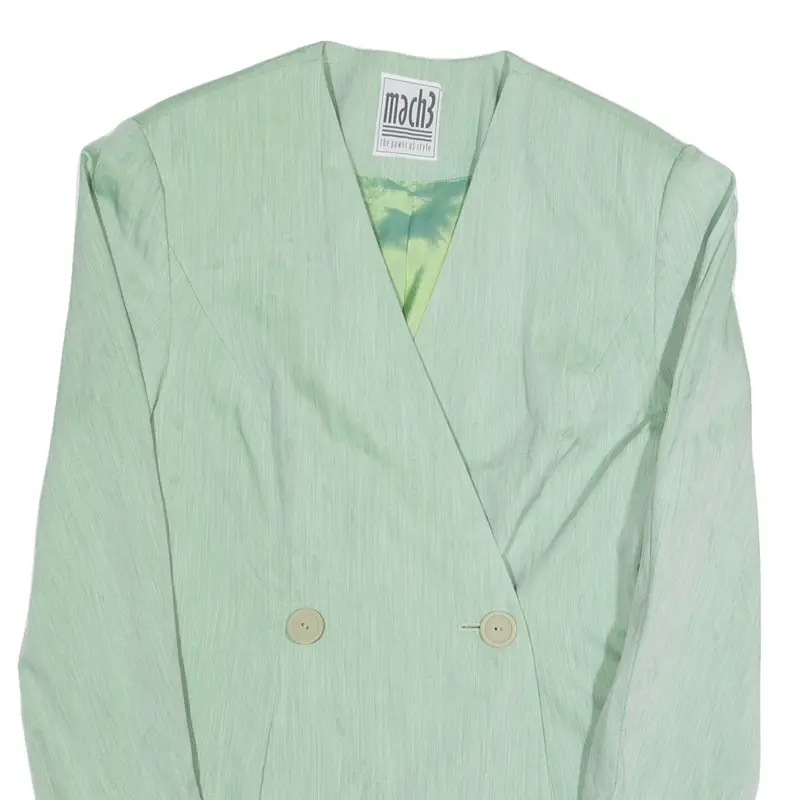 Mach3 Womens Blazer Jacket Green M 2