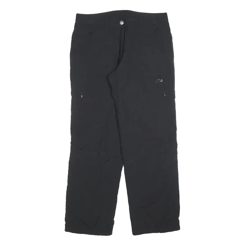 Mammut Lined Womens Black Relaxed Zip Trousers W34 L30 Outdoor Lightweight 1