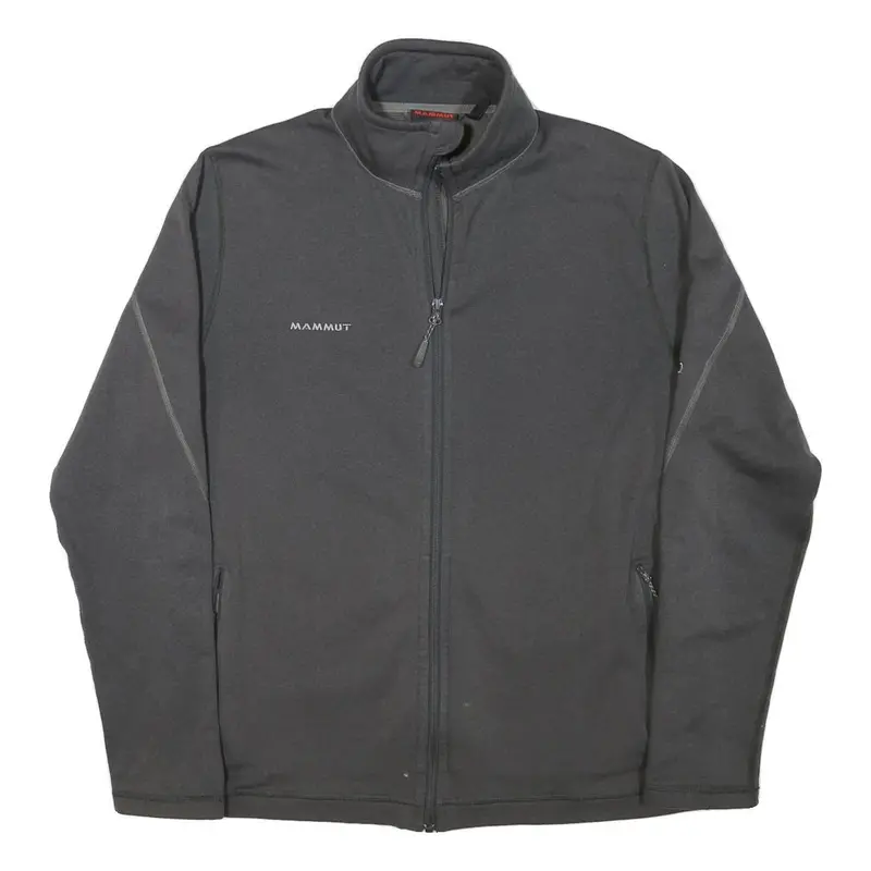 Mammut Mens Black Polyester Blend Jacket Xl Softshell Zip Outdoor Hiking 1