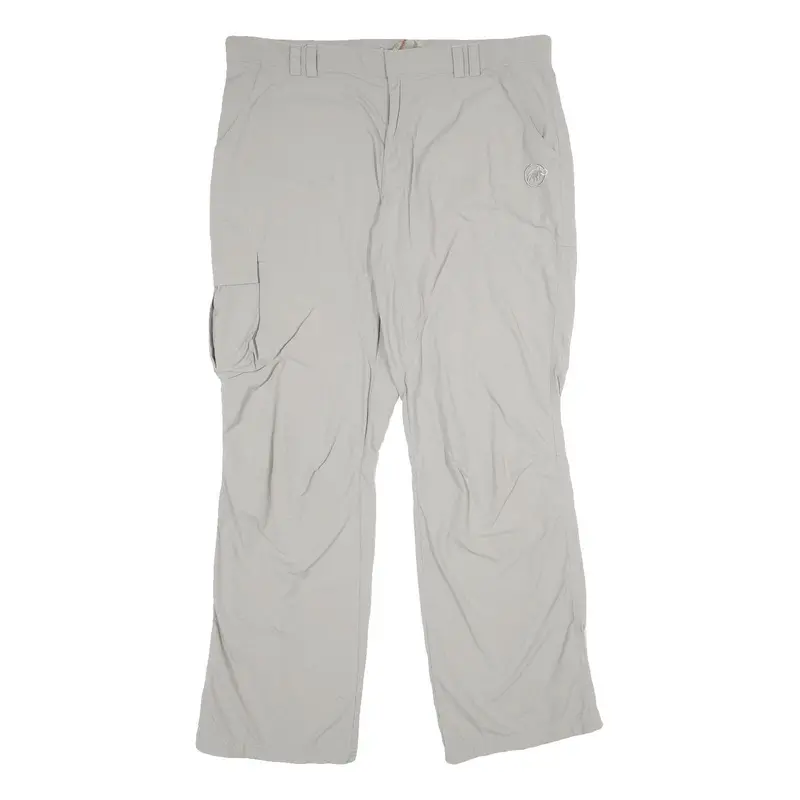 Mammut Mens Polyamide Regular Grey Trousers W38 L34 Zip Practical Outdoor Style 1