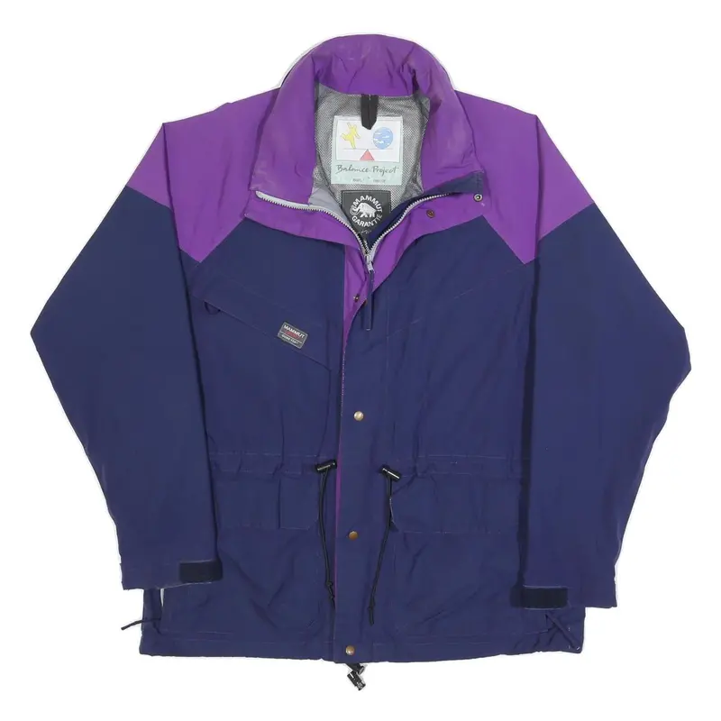 Mammut Mens Purple & Blue Outdoor Jacket L Polyester Blend Zip Pocketed 1